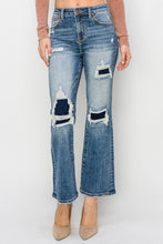 Load image into Gallery viewer, Risen High Rise Distressed Ankle Flare Jeans