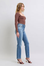 Load image into Gallery viewer, Judy Blue Wash Thermal Straight Jeans with Pockets
