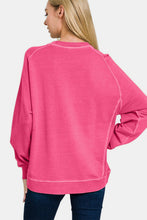 Load image into Gallery viewer, Zenana Pigment Dyed French Terry Sweatshirt