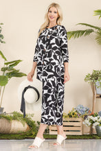 Load image into Gallery viewer, Celeste Printed Contrast Dress with Pockets