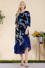 Load image into Gallery viewer, Celeste Paisley Print Lace Ruffled Midi Dress