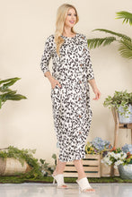 Load image into Gallery viewer, Celeste Leopard Contrast Dress with Pockets