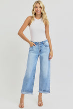 Load image into Gallery viewer, RISEN Full Size Ankle Wide Leg Cuffed Jeans Plus Size