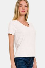 Load image into Gallery viewer, Zenana Ribbed Short Sleeve T-Shirt