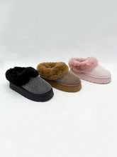 Load image into Gallery viewer, WILD DIVA Embellished Faux Fur Platform Booties