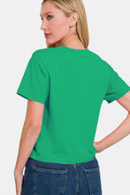 Load image into Gallery viewer, Zenana Round Neck Short Sleeve Cropped T-Shirt