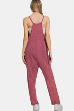 Load image into Gallery viewer, Zenana Washed Spaghetti Straps Overalls with Pockets