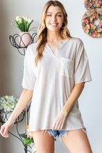 Load image into Gallery viewer, Heimish Lace Front Pocket Drop Shoulder Top