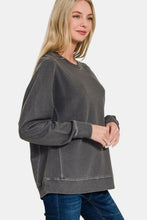 Load image into Gallery viewer, Zenana Pigment Dyed French Terry Sweatshirt