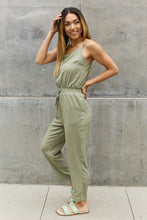 Load image into Gallery viewer, ODDI Textured Woven Jumpsuit in Sage