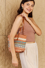 Load image into Gallery viewer, Fame By The Sand Straw Braided Striped Tote Bag