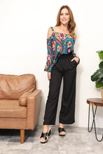 Load image into Gallery viewer, Sew In Love Floral Cold Shoulder Blouse