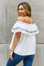 Load image into Gallery viewer, ODDI Off The Shoulder Ruffle Blouse