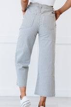 Load image into Gallery viewer, Kancan Emerson Pinstripe Wide Leg Cropped Jeans