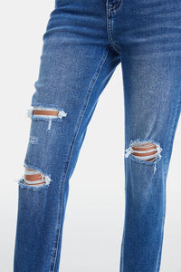 BAYEAS Distressed High Waist Mom Jeans