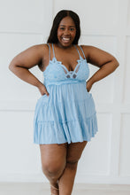 Load image into Gallery viewer, Zenana Cross My Heart Lace Cami in Spring Blue