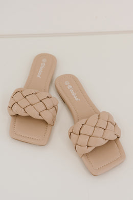 Weeboo Cakewalk Woven Square Toe Slides