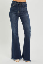 Load image into Gallery viewer, RISEN High Waist Raw Hem Flare Jeans