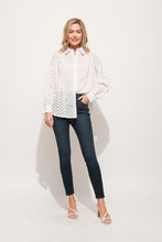 Load image into Gallery viewer, And The Why Eyelet Long Sleeve Button Down Shirt