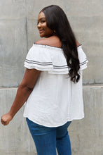 Load image into Gallery viewer, ODDI Off The Shoulder Ruffle Blouse