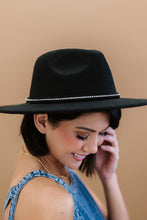 Load image into Gallery viewer, Fame Make an Entrance Rhinestone Strap Fedora