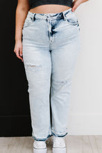 Load image into Gallery viewer, RISEN Stella Acid Wash Distressed Straight Jeans