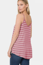 Load image into Gallery viewer, Zenana Striped Curved Hem Cami