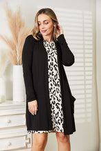 Load image into Gallery viewer, Celeste Open Front Longline Cardigan with Pockets