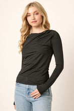 Load image into Gallery viewer, Mittoshop Ruched Long Sleeve Slim Top