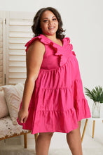Load image into Gallery viewer, Hailey &amp; Co Champs Elysees Tiered Dress in Fuchsia