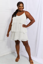 Load image into Gallery viewer, Culture Code By The River Cascade Ruffle Style Cami Dress in Soft White