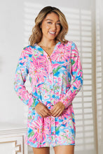 Load image into Gallery viewer, Double Take Floral Open Front Long Sleeve Cardigan