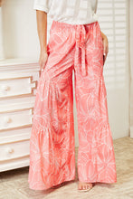 Load image into Gallery viewer, Double Take Floral Tiered Wide Leg Pants
