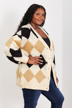 Load image into Gallery viewer, CY Fashion Know-It-All Argyle Longline Cardigan