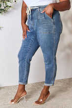 Load image into Gallery viewer, Judy Blue High Waist Drawstring Denim Jeans