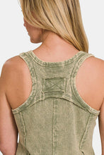 Load image into Gallery viewer, Zenana Exposed Seam V-Neck Wide Strap Tank