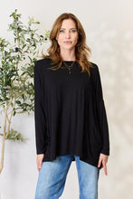 Load image into Gallery viewer, Zenana Round Neck Long Sleeve Top with Pocket