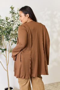 Culture Code Open Front Long Sleeve Cardigan