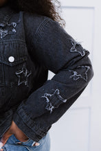 Load image into Gallery viewer, Sweet Generis Star-Crossed Run Cropped Denim Jacket