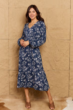 Load image into Gallery viewer, HEYSON Night Out Balloon Sleeve Floral Midi Dress