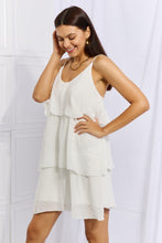 Load image into Gallery viewer, Culture Code By The River Cascade Ruffle Style Cami Dress in Soft White
