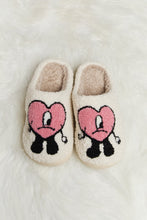 Load image into Gallery viewer, Melody Love Heart Print Plush Slippers