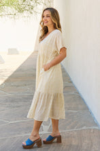 Load image into Gallery viewer, HEYSON Spring Baby Kimono Sleeve Midi Dress in Cream