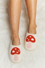 Load image into Gallery viewer, Melody Mushroom Print Plush Slide Slippers