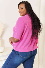 Load image into Gallery viewer, Sew In Love Ribbed V-Neck Short Sleeve Top