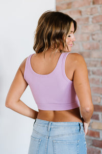 White Birch Back Together Padded Crop Top