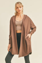 Load image into Gallery viewer, Kimberly C Open Front Longline Hooded Cardigan