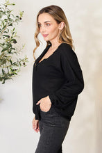 Load image into Gallery viewer, Zenana Buttoned Long Sleeve Blouse