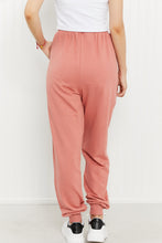 Load image into Gallery viewer, Zenana Drawstring Waist Joggers in Ash Rose