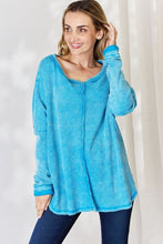 Load image into Gallery viewer, Zenana Oversized Waffle Long Sleeve Top